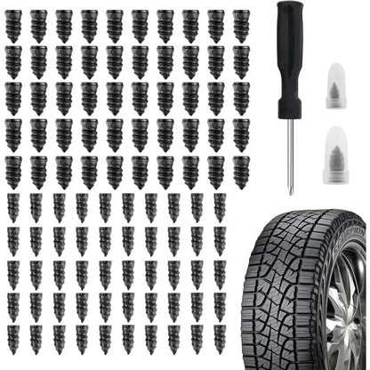 🔥Tire Repair Rubber Nail🚚Free Screwdriver Included